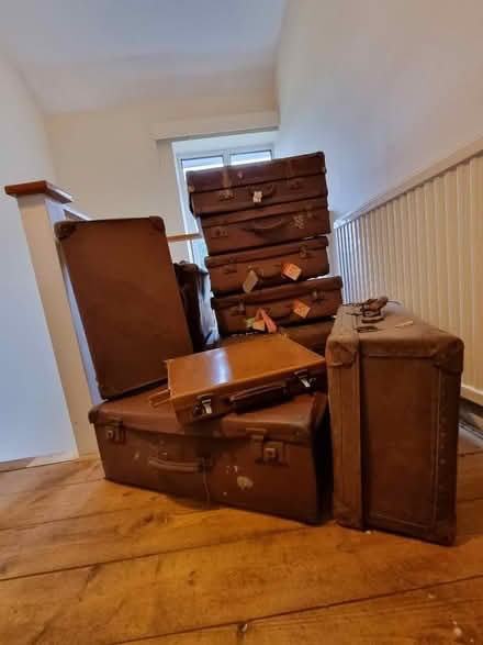Photo of free vintage suitcases (Hurst Green RH8) #1