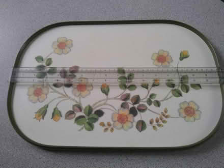 Photo of free Tray - green floral pattern (Pannal HG2) #1