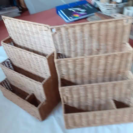 Photo of free Wicker woven letter racks x 2 (GU3 Compton) #4