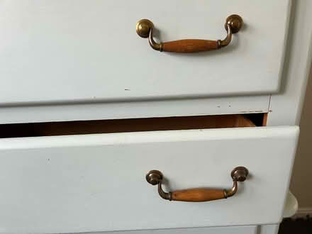 Photo of free Blue wooden dresser (Beulah rd and Druid hill rd NE) #2