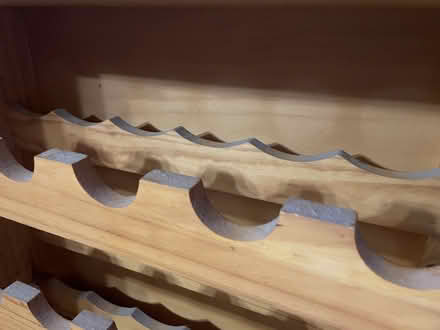 Photo of free Wooden 72-bottle wine rack (used) (Surrey Hills) #3