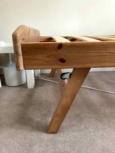 Photo of free Single wooden bed frame (Caldecott OX14) #1