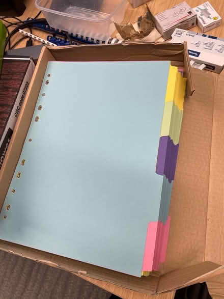 Photo of free A4 dividers for ring binders (SE1) #1