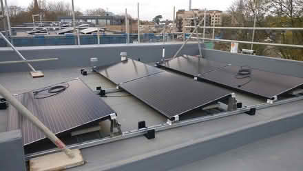 Photo of free 5 solar panels, frames, inverter (Uxbridge UB10) #1