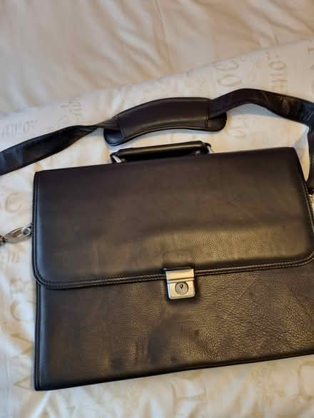 Photo of free Black Leather Briefcase (Grays RM17) #1