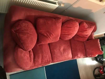 Photo of free Red 3 seat sofa (SE6) #4