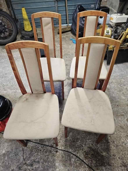 Photo of free 4 wooden chairs (KT12 Hersham) #2