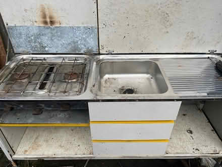Photo of free Trailer tent sink and gas hob (Old Woking) #1