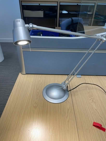 Photo of free Silver angled desk lamp (SE1) #1