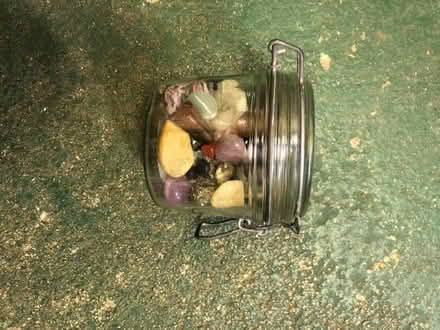 Photo of free Kilner jar with pretty stones (Bloxham OX15) #1