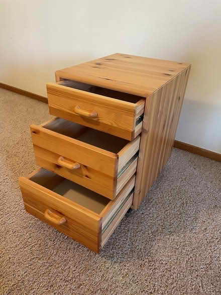 Photo of free Small 3 Drawer Chest (north Boulder) #2