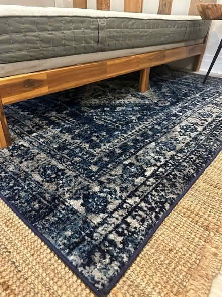 Photo of free Blue oriental rug (Bloomingdale) #1