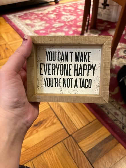 Photo of free Small funny wood sign (Alexandria) #1