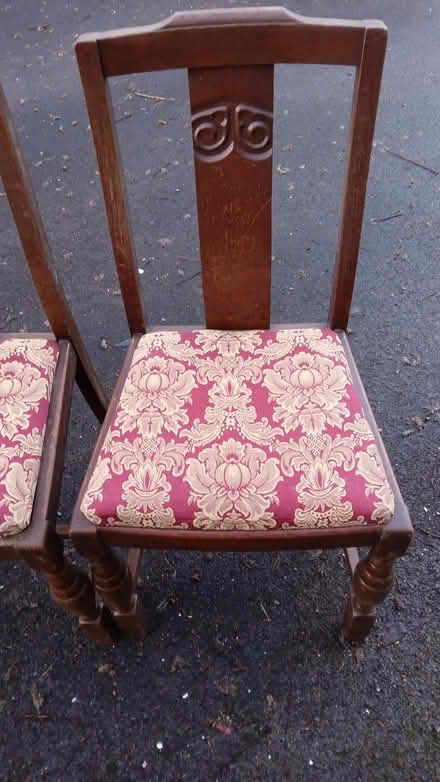 Photo of free Pair of old dining chairs (Burbage SK17) #2