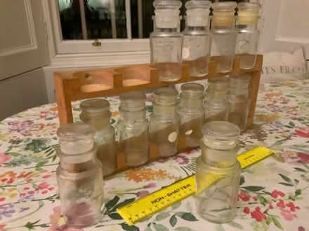 Photo of free Spice rack - 12 glass jars (The Grange EH9) #2
