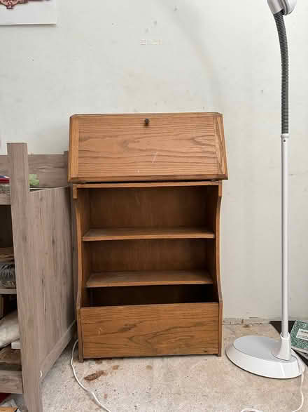 Photo of free wood shelves/desk (Bellevue crossroads) #2