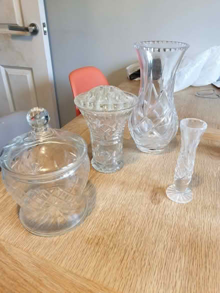 Photo of free Selection of glass vases (Middleyard GL10) #1