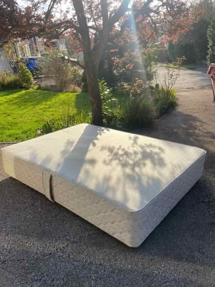 Photo of free Double divan bed on castors (Hurst Green RH8) #2