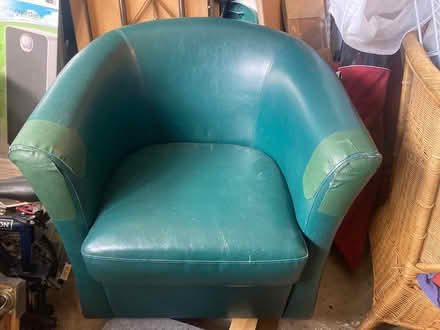 Photo of free Teal swivel club chair (Table Mesa, Boulder) #1