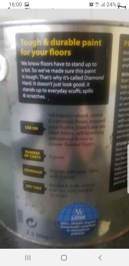 Photo of free Floor paint (Ruddington) #2