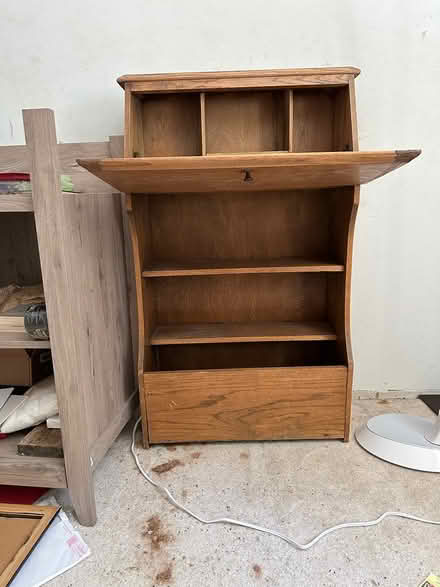 Photo of free wood shelves/desk (Bellevue crossroads) #1