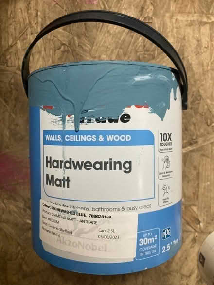 Photo of free Paint, Leyland Matt emulsion, denim blue (Stacey Bank S6) #1
