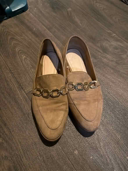 Photo of free Tan H&M flat shoes with gold detail (M6 - near Duchy road/Heights) #1