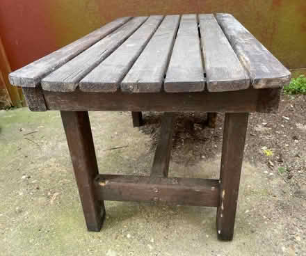 Photo of free Wooden garden table (in need of TLC!) (Whittlesey PE7) #2