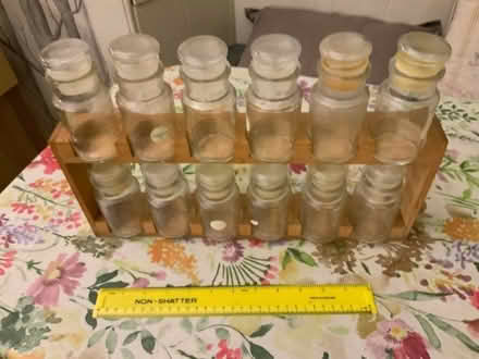 Photo of free Spice rack - 12 glass jars (The Grange EH9) #1