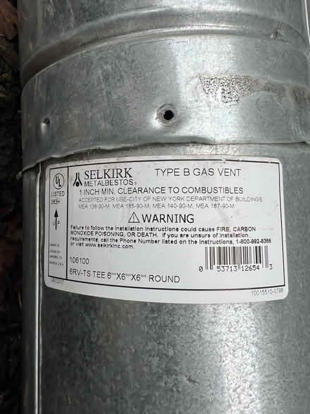 Photo of free Furnace exhaust chimney (Georgetown) #2