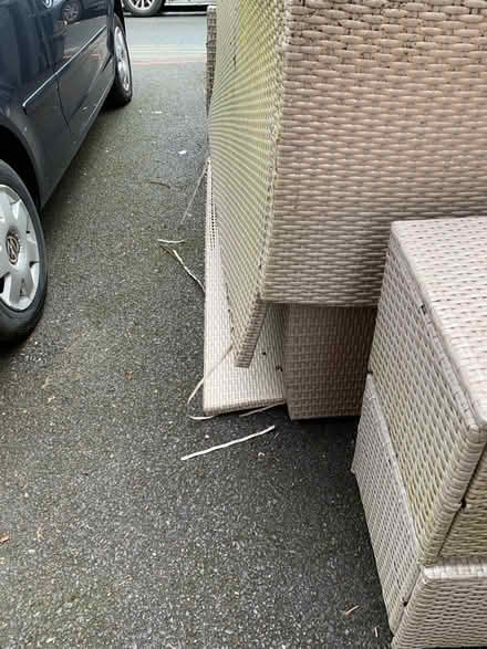 Photo of free Rattan garden seats to fix up (Redhill) #2