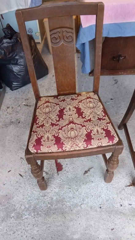 Photo of free Pair of old dining chairs (Burbage SK17) #3