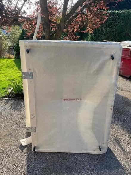 Photo of free Double divan bed on castors (Hurst Green RH8) #1