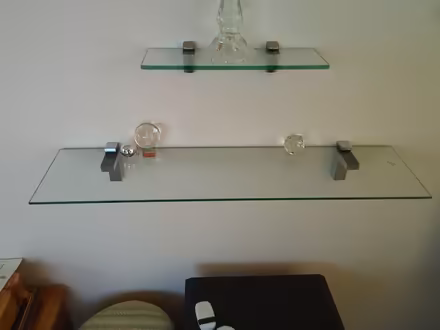 Photo of free 3 glass shelves with fixings. (Yeolmbridge PL15) #1