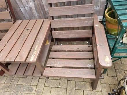 Photo of free Double wooden seat (Cogges OX28) #3