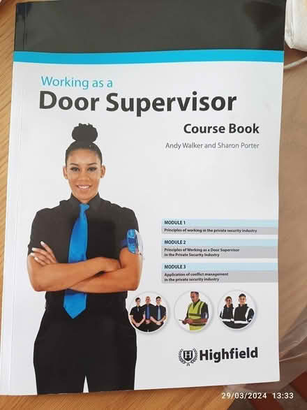 Photo of free Door Supervisor training course book (Heavily SK1) #1