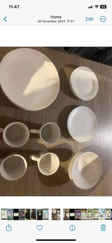 Photo of free White dinner set (Copplestone) #2