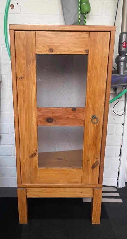 Photo of free Pine glass fronted cupboard (Maldon CM9) #1