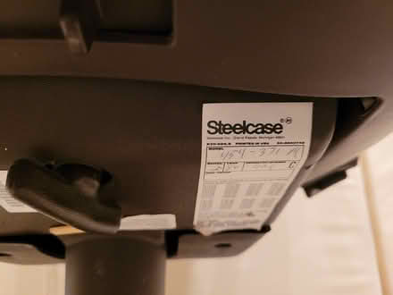 Photo of free Burgundy Desk Chair (Glenview) #2