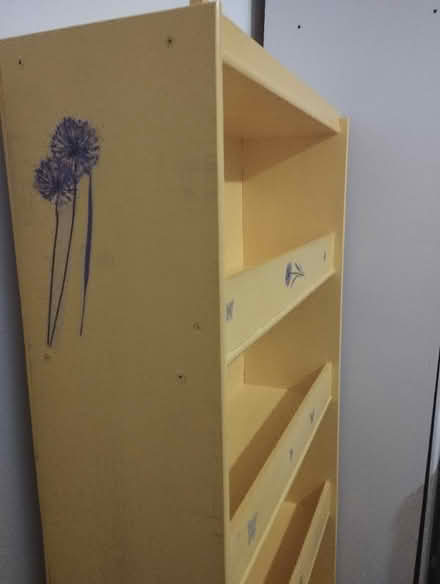 Photo of free Yellow book shelf (Billingshurst) #2
