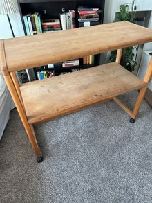 Photo of free Sturdy 2 Shelf on Wheels (20871) Clarksburg #2