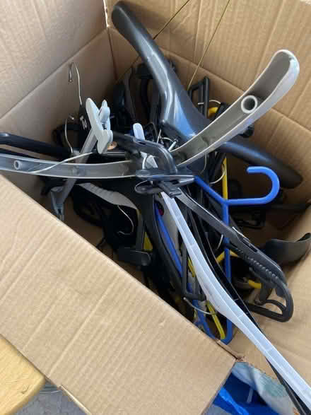 Photo of free Box of clothes hangers (Whitnash CV31) #1