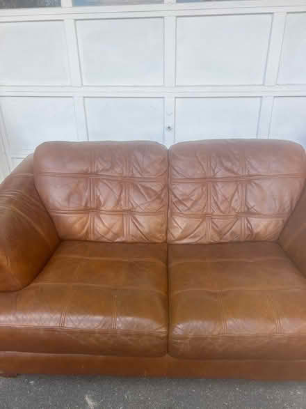 Photo of free Leather couch (Mahopac) #1