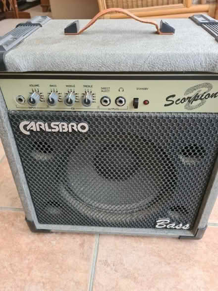 Photo of free Carlsbro Scorpion bass guitar amplifier (Willen MK15) #1