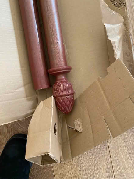 Photo of free Wooden Curtain Pole 4m 34cms (SN7 Longcot) #2