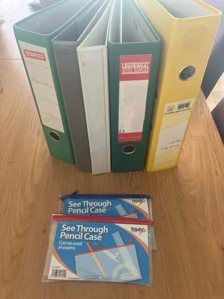 Photo of free Ring binders and pencil cases (CV31 leamington spa) #1