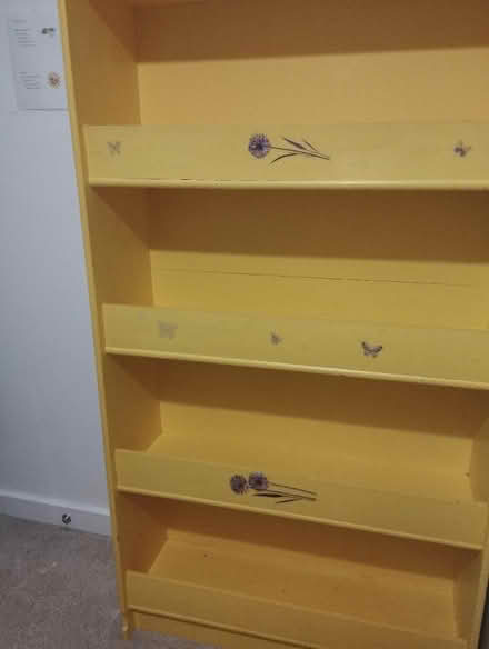 Photo of free Yellow book shelf (Billingshurst) #1