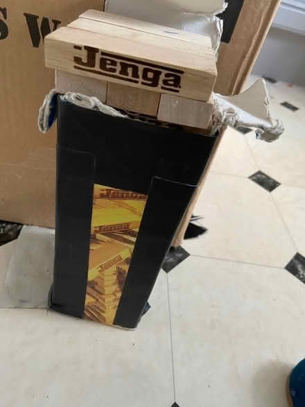 Photo of free Jenga, complete but box broken (Whitton TW2) #1