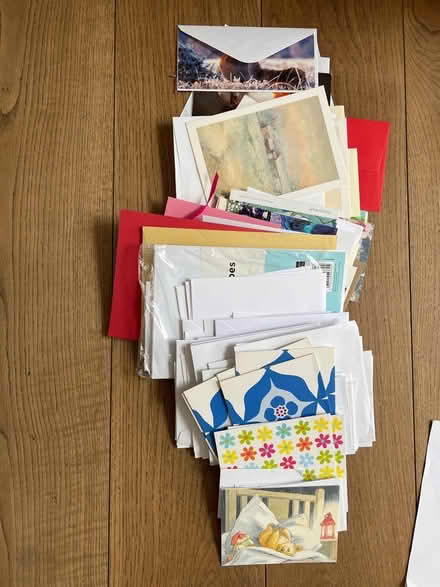 Photo of free Assortment of cards and envelopes (Welwyn Garden City) #1