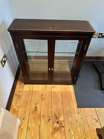 Photo of free Wall mounted wood and glass cabinet (SG4) #2